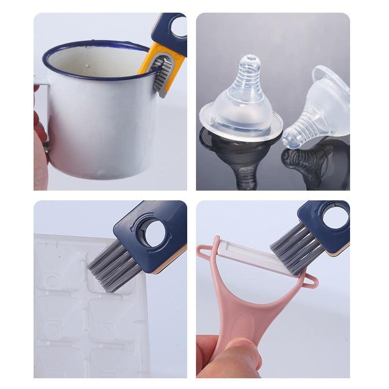 4-in-1 Bottle Cleaning Brush Set – Silicone Cup Cleaner with Gap, Corner & Straw Brushes for Water Bottles, Tumblers & Cups
