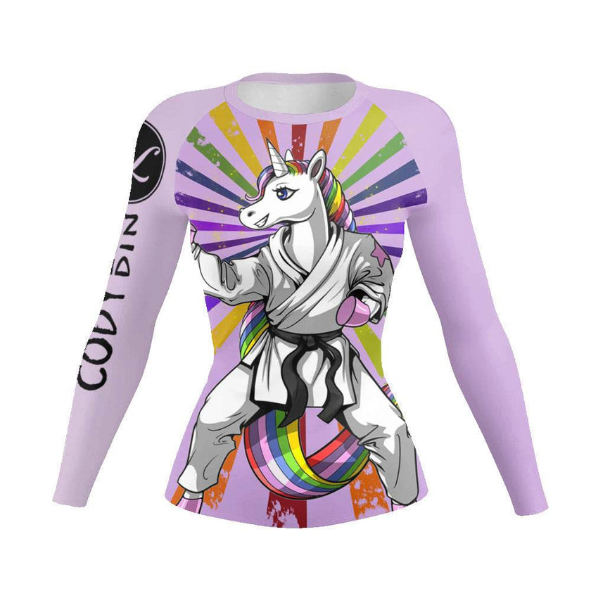 Printed Slim Fit Long Sleeve Workout Tops for Women