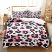 Animal Fur Grain Digital Print Duvet Cover Three-piece Bedding Set