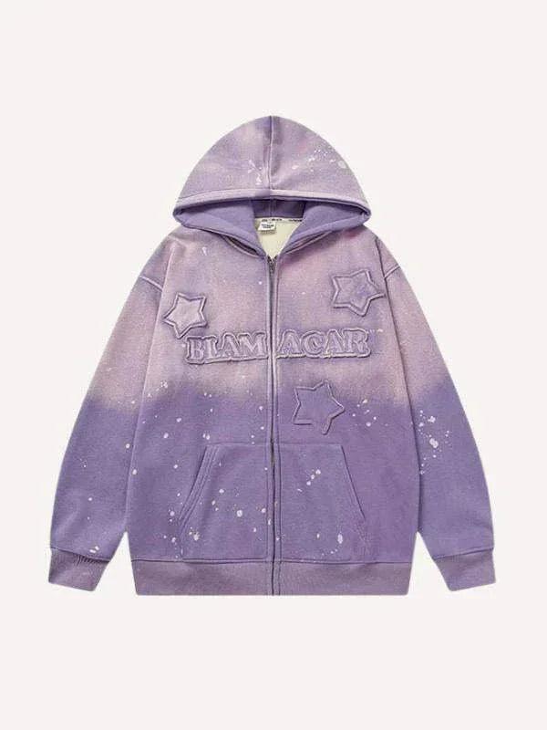 Men's Loose Casual Printed Hooded Sweatshirt