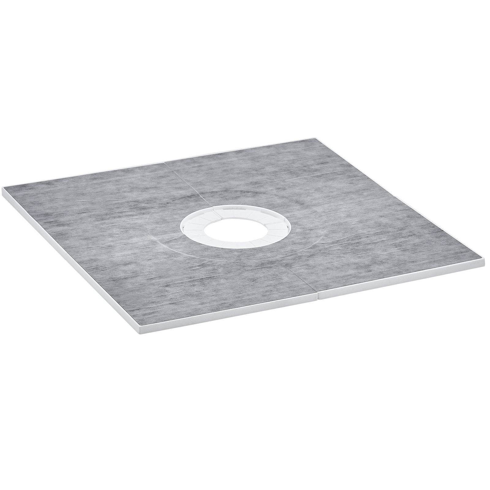 Shower Curb Kit, 36x36 Shower Pan Kit With 6.3 Central Drain, Lightweight EPS Shower Installation Kits With 2 Waterproof Cloths, Shower Pan Slope Sticks Fit For Bathroom