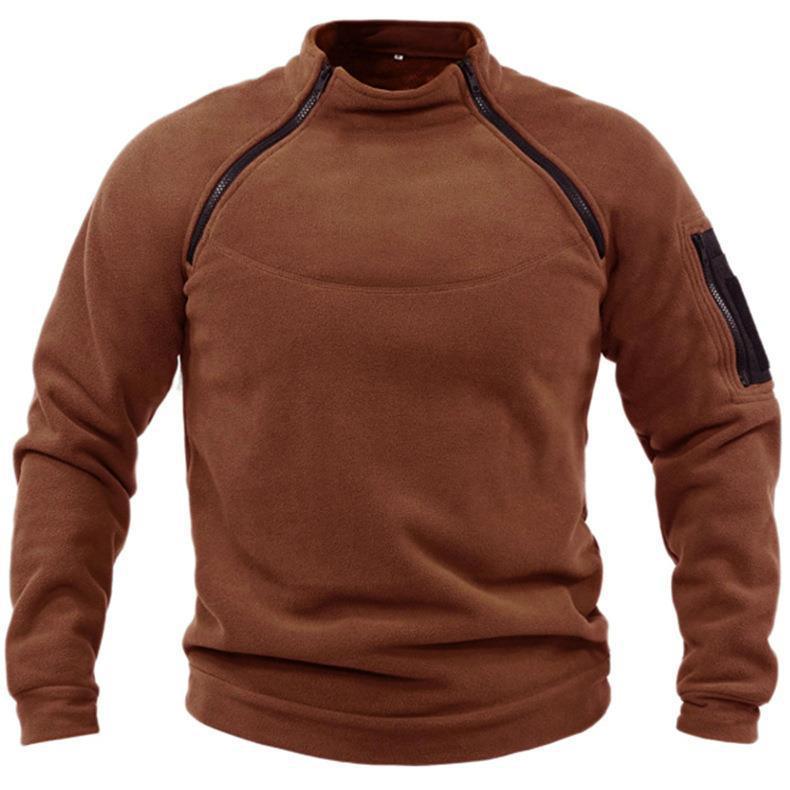 Mens Shawl Collar Cardigan – Warm Fleece Pullover Winter Sweater