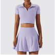 2pcs Tennis Skirt set Sports Skort Workout Exercise Outfit