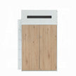 Lilo Twin Bunk/Loft Bed W/Workstation & Wardrobe - White/Oak
