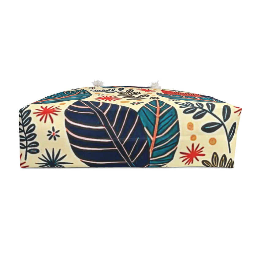 Colorful Tropical Leaves Weekender Bag | Floral Leaf Large Tote Bag for Busy Moms