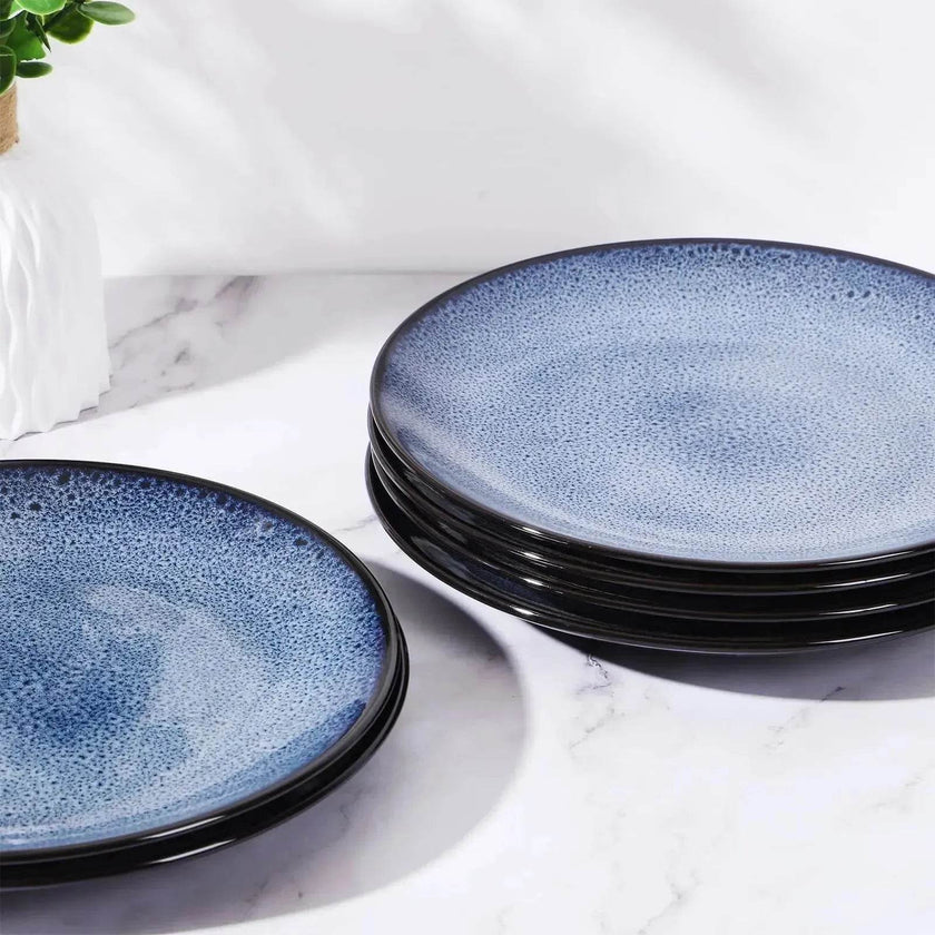 Buy 6pcs Flat Ceramic Dinner Plates