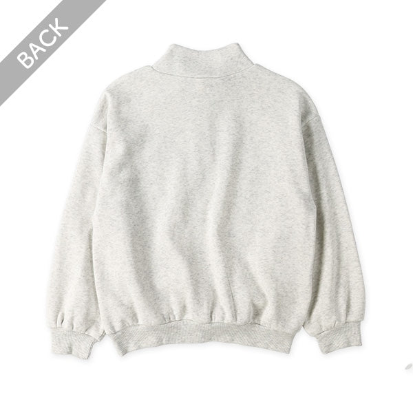 西松屋 ELFINDOLL 裏起毛ロゴハーフジップトレーナー 正規品