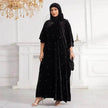 Black Abaya Hijab Jilbab Abaya for ArabMiddle East Arab Dubai Islamic Wear for Women Eid Jalabiya for Women Abaya Khimar set