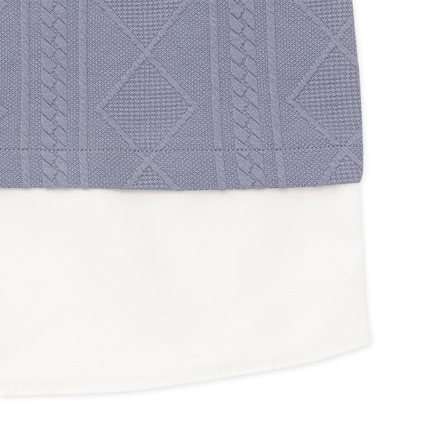 西松屋 ELFINDOLL ふくれジャガードベストレイヤード風長袖Tシャツ 正規品