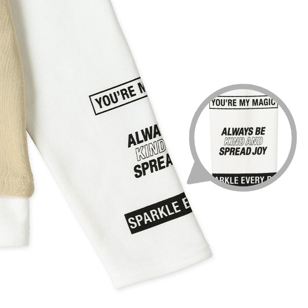 西松屋 裏起毛ベストレイヤード風長袖Tシャツ 正規品