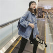 Elegant women Oversized Embroidered Tassel Fringe Denim Jacket