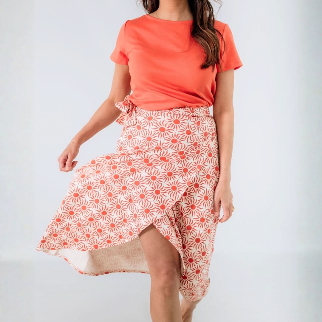 Ladies Bamboo Wrap Skirt | Saltwater Floral