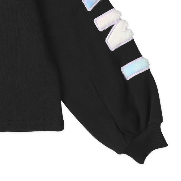 西松屋 裏起毛袖ファーロゴトレーナー 正規品