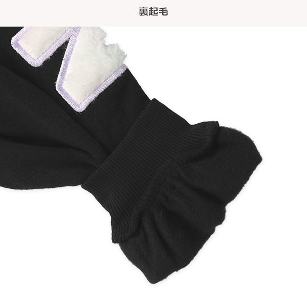 西松屋 裏起毛袖ファーロゴトレーナー 正規品