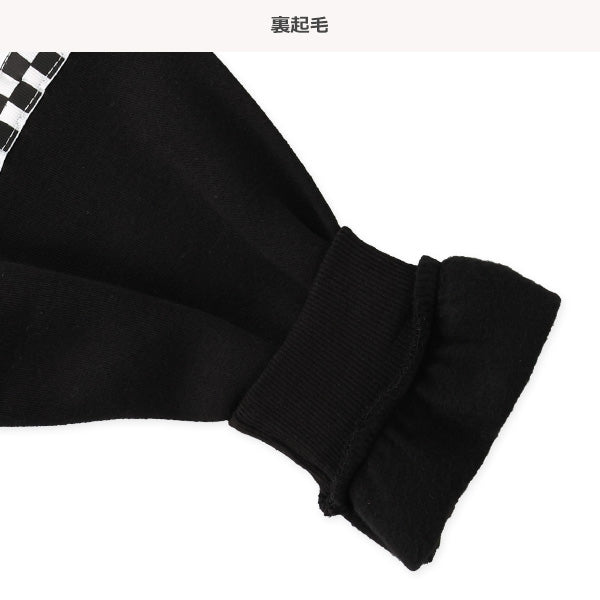 西松屋 ELFINDOLL 裏起毛袖チェッカーフラッグトレーナー 正規品