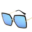 Reflective  Fashion metal retro sunglasses for Women