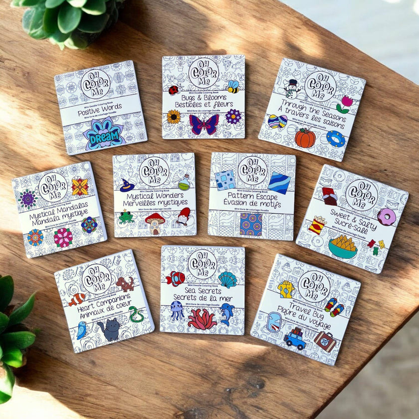 Oh Color Me - Mini Coloring Book Bugs & Blooms, 4