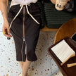 Women's Straight zip down Midi Pencil Skirt street style