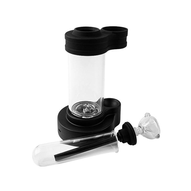 Glass Pot Lightning Light Glass Bong Hookah Set