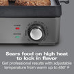HAMILTON BEACH PROFESSIONAL 38560 Iron Indoor Electric Grill & Griddle - Refurbished with Home Essentials warranty