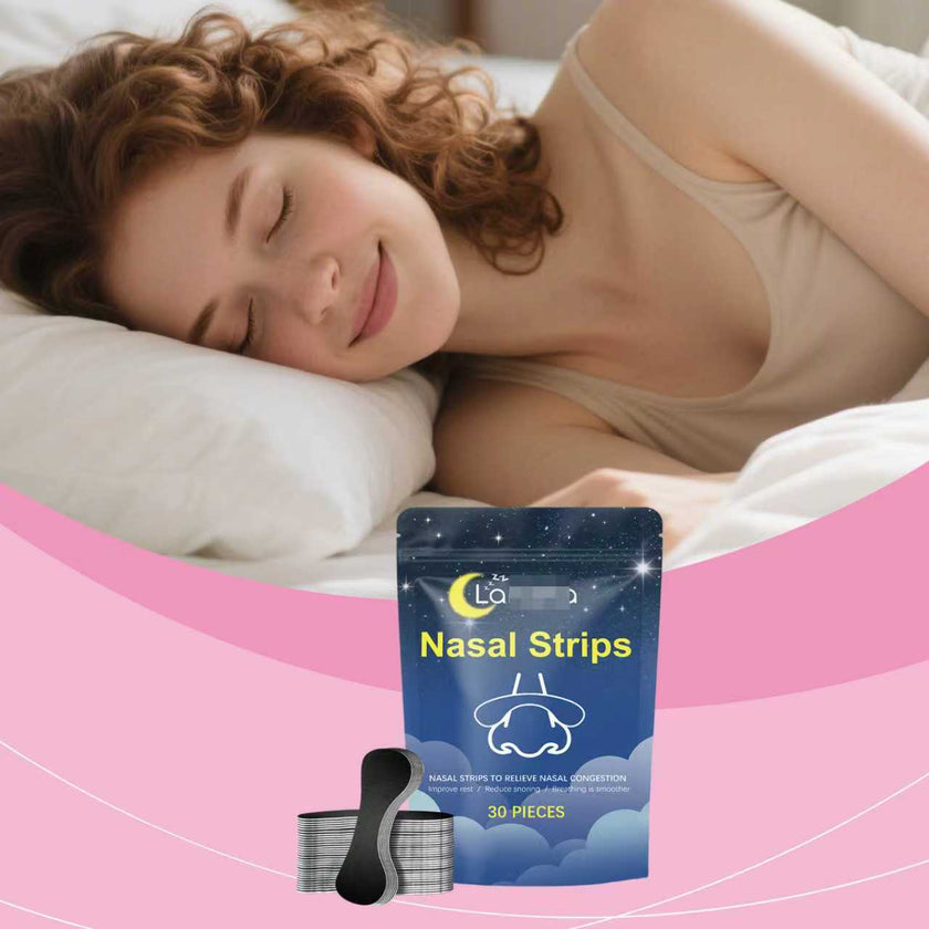 Hypoallergic Nasal Strips for Snoring Relief with Menthol & Vitamin E