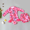 Girls Long Sleeve Sun Protection Swimsuit Jumpsuit | Kids Quick-Dry Swimwear Canada
