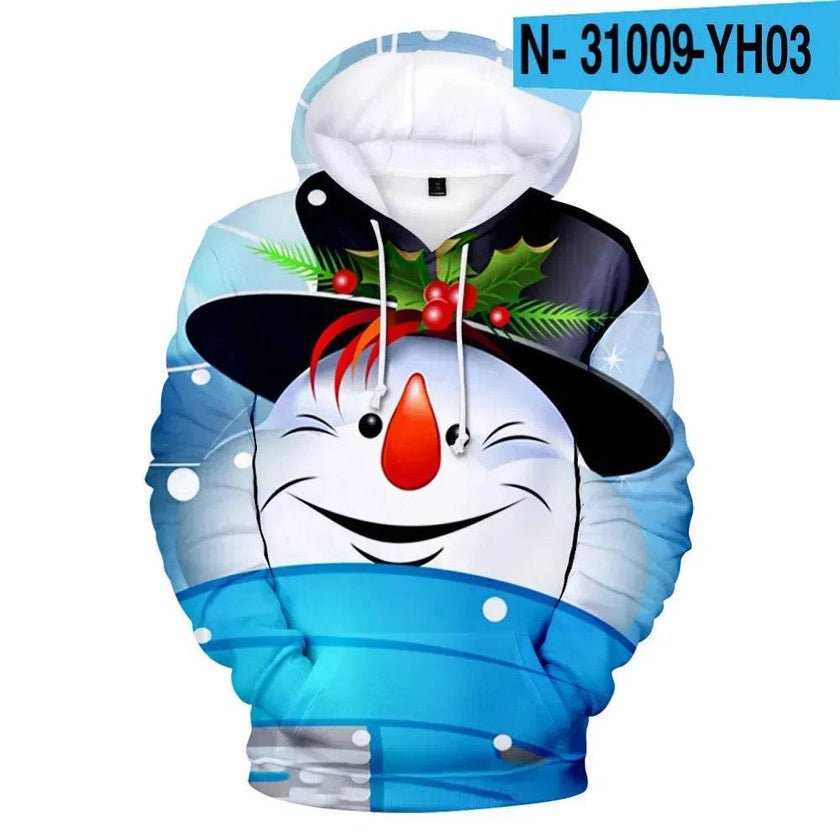 New Funny Christmas Printed Hoodie sweatshirt
