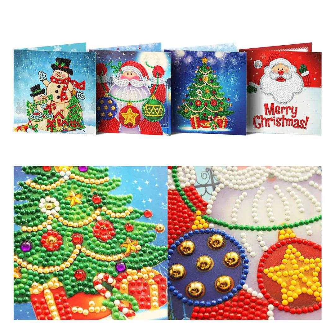 Handmade DIY Christmas Card Piece Diamond Painting