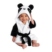 Infant Fashion Simple Cartoon Animal Fleece Bathrobe