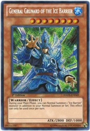 General Grunard of the Ice Barrier (HA03-EN049) - Hidden Arsenal 3 1st Edition