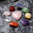 Crystal Jade Chakra Combination Set Love Hexagon Pillar 4pcs Jewelry set