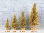 Blue Gold Silver And Red Mini Christmas Tree Ornaments
