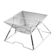 Portable Folding Stainless Steel Charcoal Grill – Compact Camping BBQ Stove