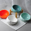 Ceramic Cat Bowl with Angled Mouth – Single & Set Options