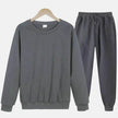 Autumn Winter  street fashion Plain Crew neck Sweatsuit for men