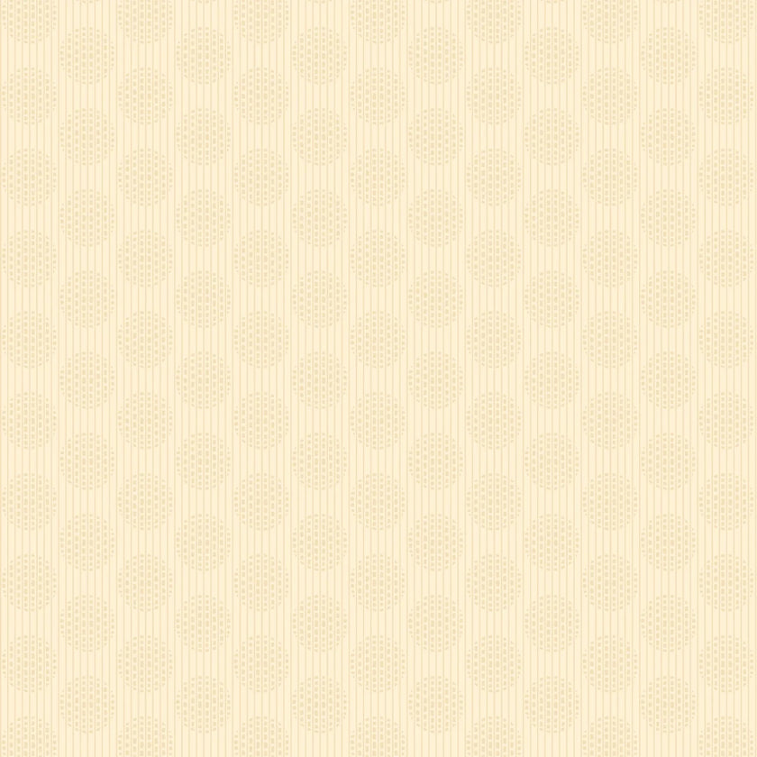 Wilmington Prints' Essential Basics - Caramel Macchiato Circles & Stripes