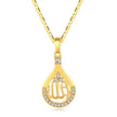 Creative Middle East Drop-shaped Copper Necklace for Wpmen