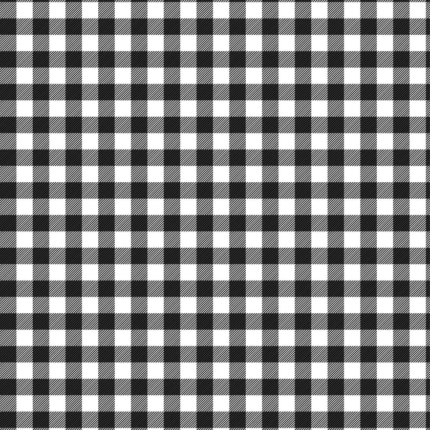 Wilmington Prints' Essentials - Buffalo Check - White/Black