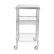VEVOR 3-Tier Workbench Utility Cart for Kitchen Office