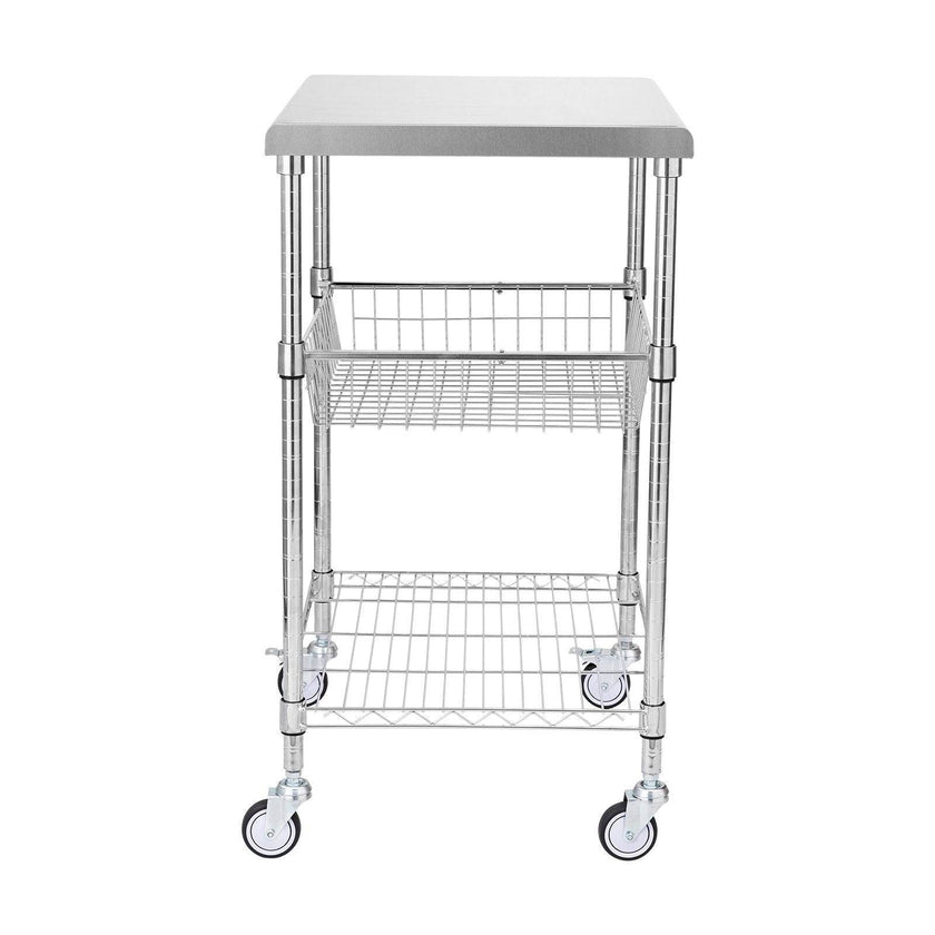 VEVOR 3-Tier Workbench Utility Cart for Kitchen Office