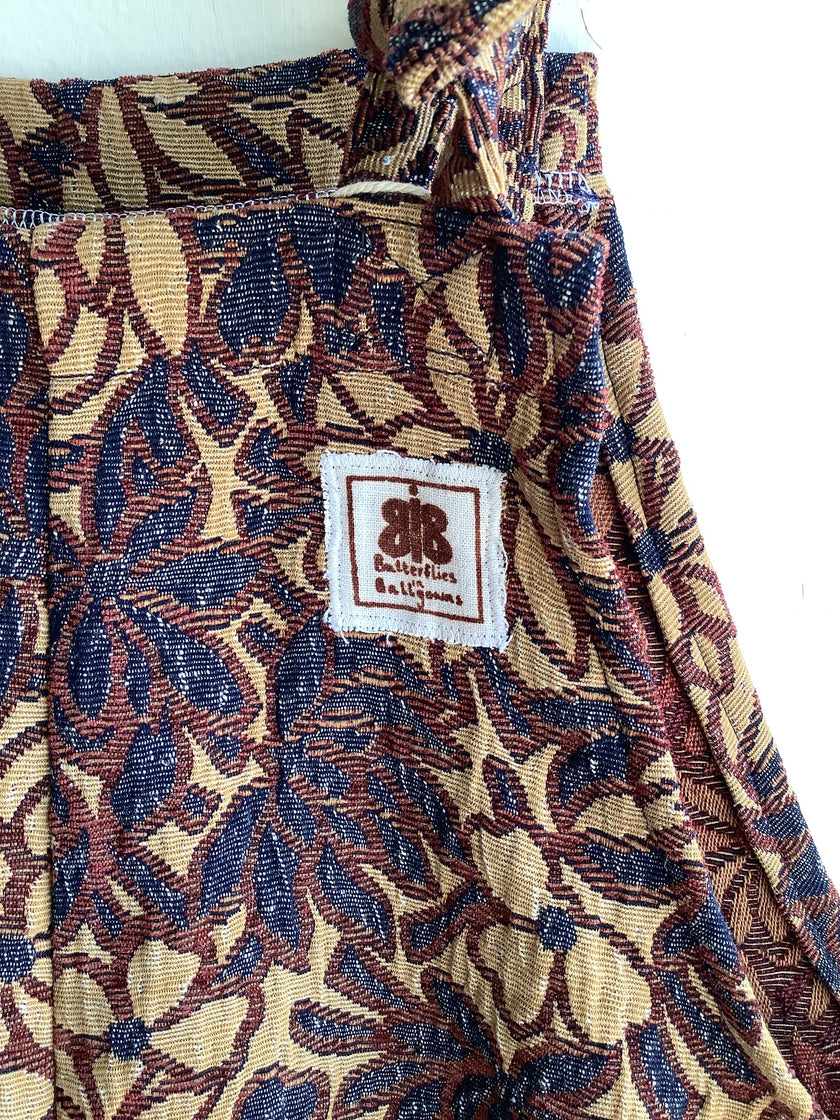 Butterflies in Ballgowns Floral Tapestry Short Overalls