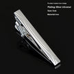 Men's Silver Electroplated Tie Clip – 25 Line Pattern Styles, 5cm Flat Head Business Tie Bar | Canada & USA