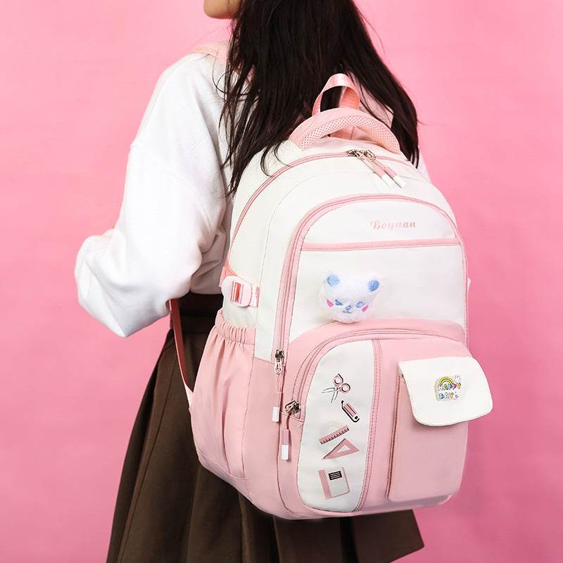 Large Capacity School Girls backpack Student School Bag