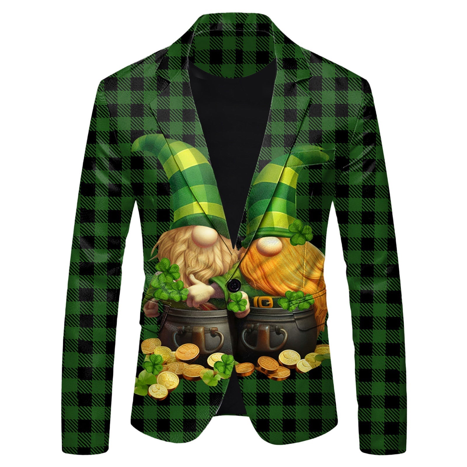 Men's Slim Fit Plaid Business Blazer – 14 Colors, S–3XL