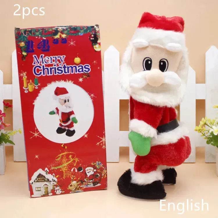 Creative Christmas Musical Hip-shaking Santa Claus Ornaments