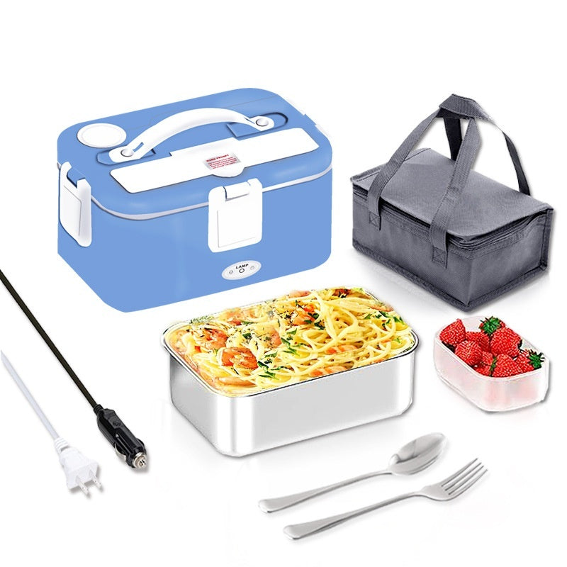 Portable Electric Lunch Box – 304 Stainless Steel, Car & Home Use