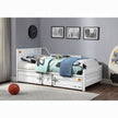 Kamotsu Daybed w/Trundle - White