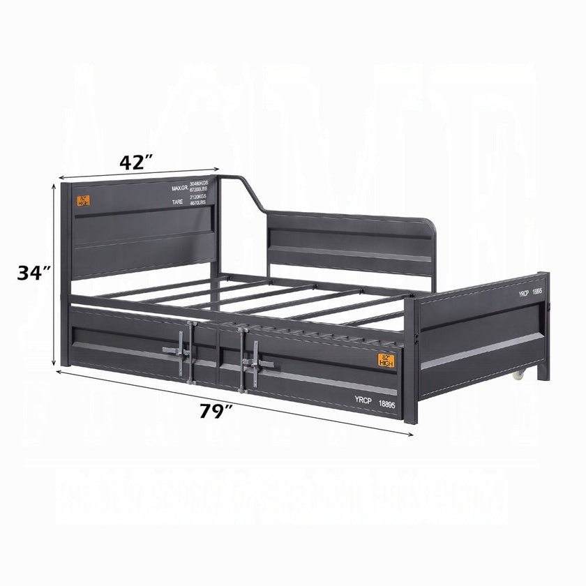 Kamotsu Daybed w/Trundle - Gunmetal Grey