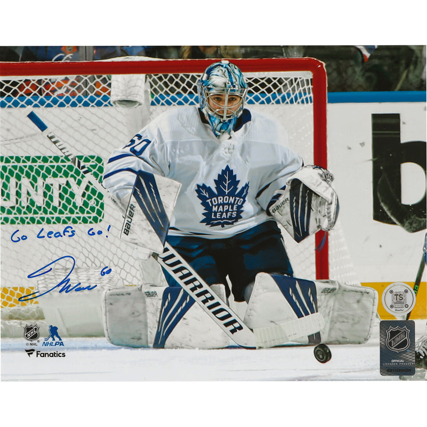 Joseph Woll Autographed Toronto Maple Leafs Butterfly Save 8x10 Photo Inscribed 