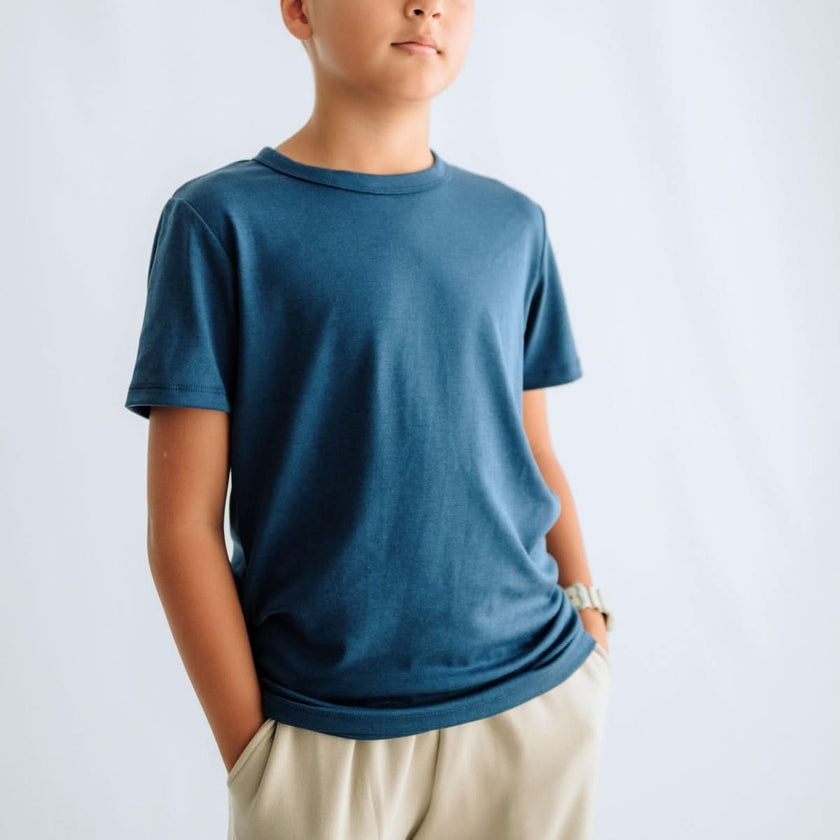 Youth Bamboo T-Shirt | Navy